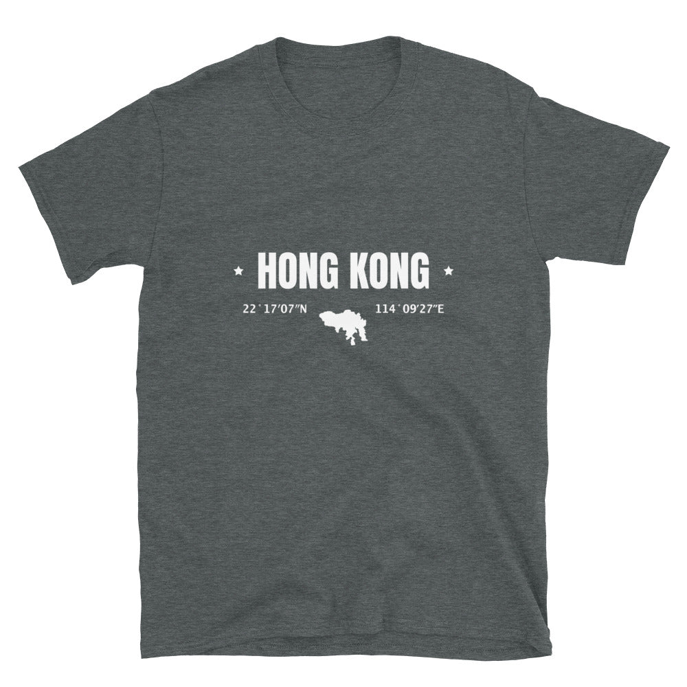 Coordinates of Hong Kong - Unisex T-Shirt
