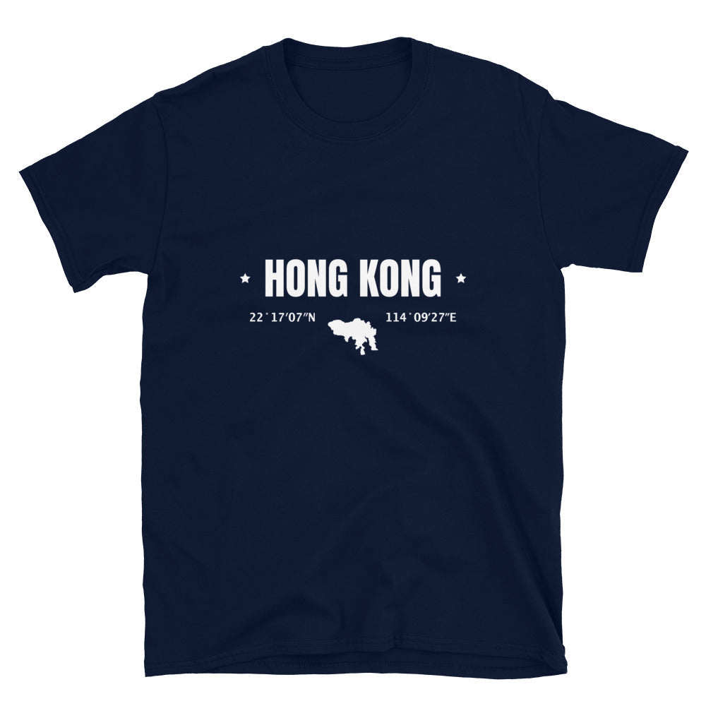 Coordinates of Hong Kong - Unisex T-Shirt